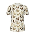 thumbnail image 5 of Wukai Funny Chicken Print Men's Short-Sleeved Mesh T-Shirt,Quick-Dry Short Sleeve Workout T-Shirt-5X-Large, 5 of 8
