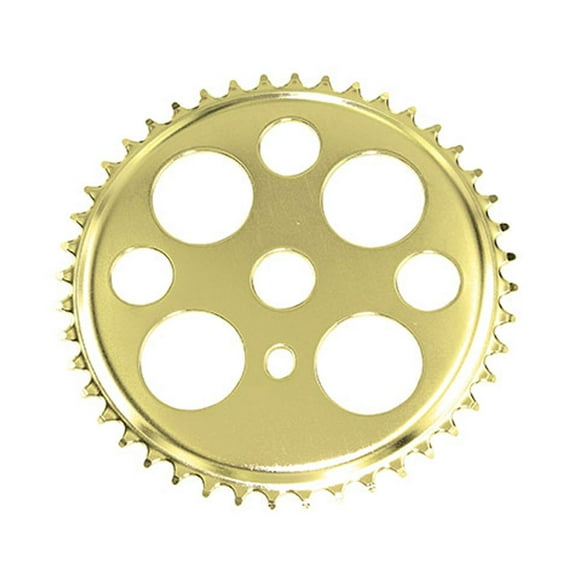 Alta Bicycle Lucky 7 Chainring (1/2 X 1/8) Sprocket, (Gold, 44 Teeth)