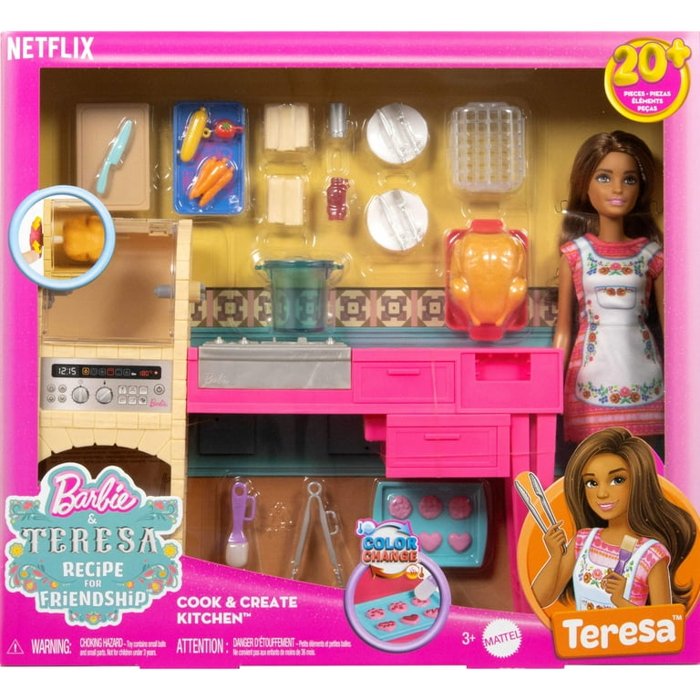 Barbie and Teresa Recipe for Friendship Teresa Doll & Kitchen
