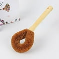 thumbnail image 4 of Windfall Scrub Brush Set Eco Friendly Dish Brush Dish Scrubbers for Pan Pot Bottle Vegetables Household Kitchen Natural Coconut Palm Pot Bowl Cleaning Brush with Wood Handle, 4 of 8
