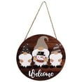 thumbnail image 2 of Rustic Front Door Decor, Comfortable To Touch Lightweight Wide Applicability Durable Wooden Gnome Welcome Card For Household ANGGREK Otros, 2 of 8
