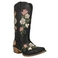 thumbnail image 2 of Roper Womens Riley Floral Embroidery Snip Toe Cowboy  Mid Calf Boots, 2 of 5