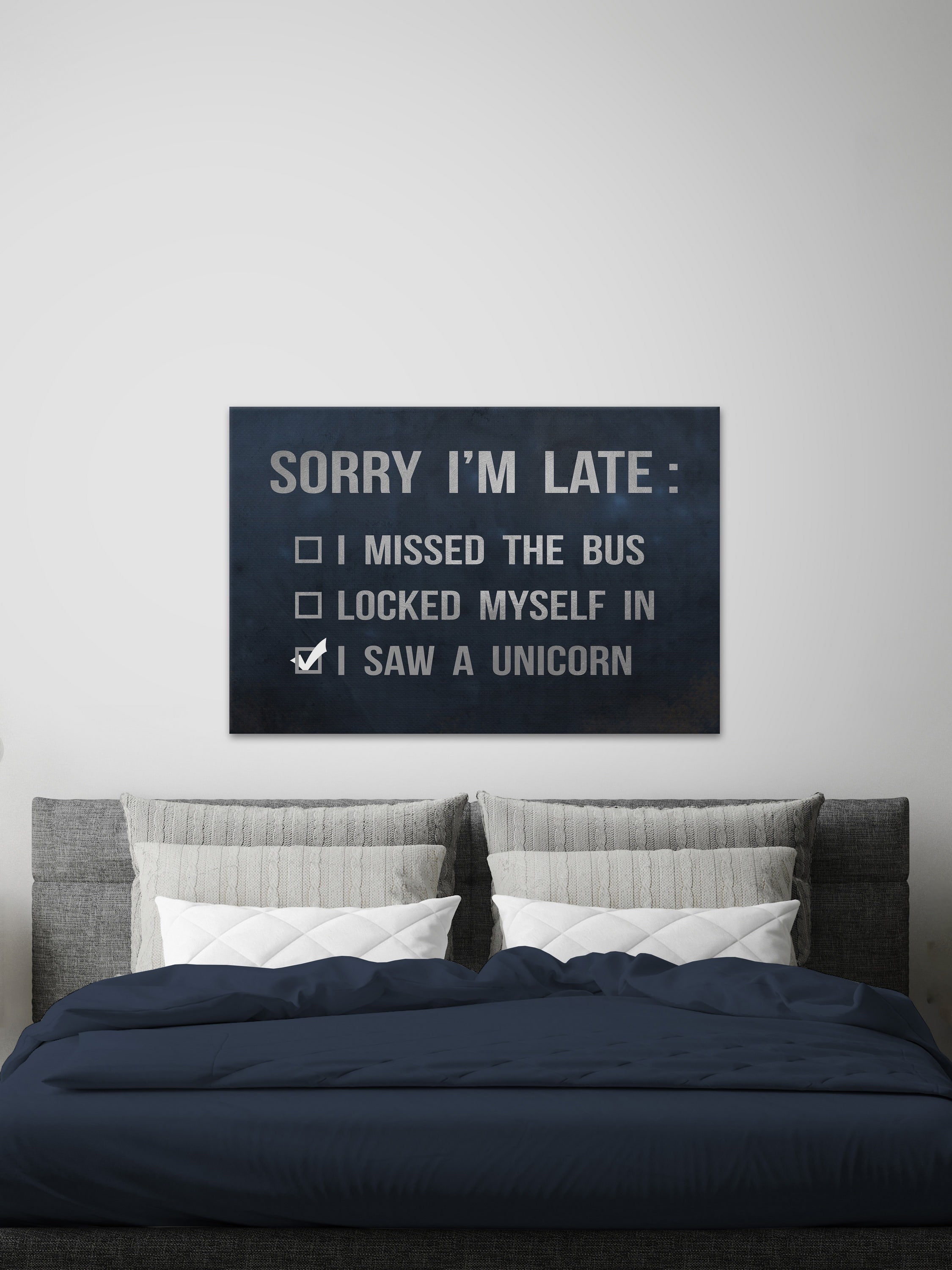Sorry I'm Late II Painting Print on Wrapped Canvas