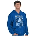 thumbnail image 5 of No Talkie Game is On Football Men Big & Tall Zip Hoodie Brisco Brands 5X, 5 of 6