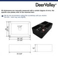 thumbnail image 5 of DeerValley DV-1K0015 Fireclay Farmhouse Kitchen Sink with Sink Grid and Basket Strainer, 5 of 18