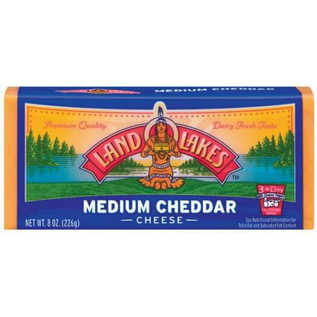 Land O Lakes(R): Cheddar Medium Yellow Cheese, 8 oz