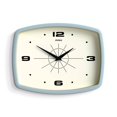 thumbnail image 1 of Reloj de pared JONES CLOCKS® Movie Retro 25,5 x 19,5 cm, color azul pálido, 1 of 7