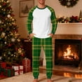 thumbnail image 2 of Ashirexll Two Piece Sets, Mens Pajamas Set, Christmas Plaid Print Fashion Casual Sleepwear Set Long Sleeve Top and Pants Home Loungewear, 2 of 5