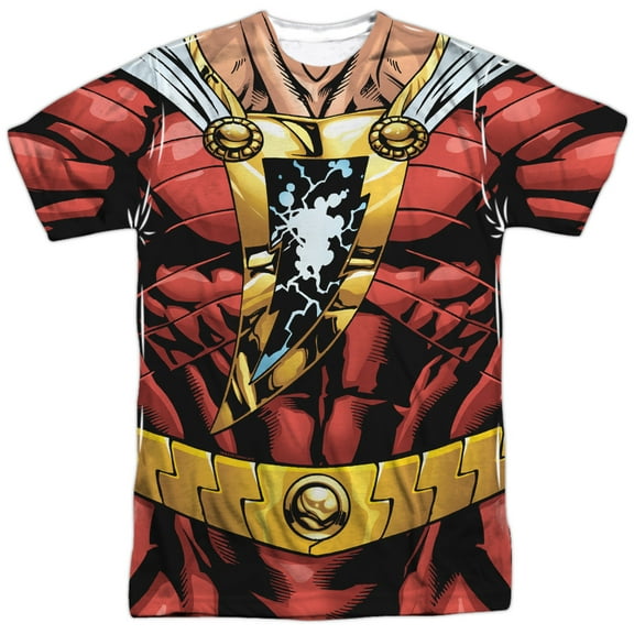 Jla - Shazam Uniform - Short Sleeve Shirt - Small