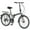 Grey, variant on Ambifirner 24 Inch Folding Beach Cruiser Bike for Men, 7-Speed Foldable Bicycle with Rack, Lightweight City Bike for Commuting, Leisure, and Relaxed Rides