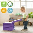 thumbnail image 6 of ECR4Kids SoftZone Square Floor Cushions with Handle, Flexible Seating, Purple, 6-Piece, 6 of 9