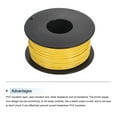 thumbnail image 3 of Uxcell 24AWG Stranded Wire Hookup 30M/100ft Yellow, Electrical Wire UL1007 Spool, 3 of 6