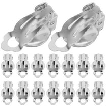 BESTOYARD 20pcs Earring Clips Jewelry Flat Round DIY Earrings for Women and Gifting Occasions