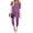 Dark Purple, variant on Ekouaer Jumpsuits for Women Dressy Casual Romper Summer Short Sleeve Vacation Outfits 2026 One Piece Travel Clothes
