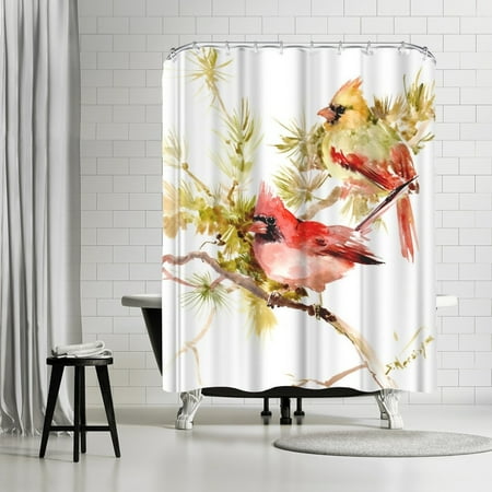Americanflat Cardinal Birds Shower Curtain Walmart Com