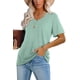 thumbnail image 2 of Camiseta Lunivop para Mujer Verano Casual con Cuello en V y Manga Corta, 2 of 4