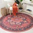 thumbnail image 2 of SAFAVIEH Serapi Glenn Oriental Area Rug, Red/Blue, 6'7" x 6'7" Round, 2 of 8