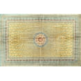 thumbnail image 1 of Ahgly Company Machine Washable Indoor Rectangle Traditional Brass Green Area Rugs, 5' x 7', 1 of 7