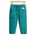 thumbnail image 6 of Wensltd Womens Capris Elastic Waist Outdoor Soft Drawstring Cargo Pants with Pockets, 6 of 8