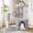 Grey, variant on Allewie 29.5in Indoor Cat Tree, Multi-Level Cat Tower with Sisal Scratching Posts, Padded Perch, Basket, Condo, and Hanging Ball, Suitable for Kittens and Adult Felines, Beige