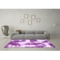 thumbnail image 3 of Ahgly Company Indoor Square Abstract Purple Modern Area Rugs, 4' Square, 3 of 4