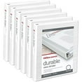 thumbnail image 2 of Office Depot® Brand Durable Round-Ring View Binders, 1" Rings, White, Pack Of 6 Binders, 2 of 2