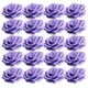 thumbnail image 2 of 100 rosas artificiales de espuma para decoración de ramos de boda (8 cm) Púrpura, 2 of 9