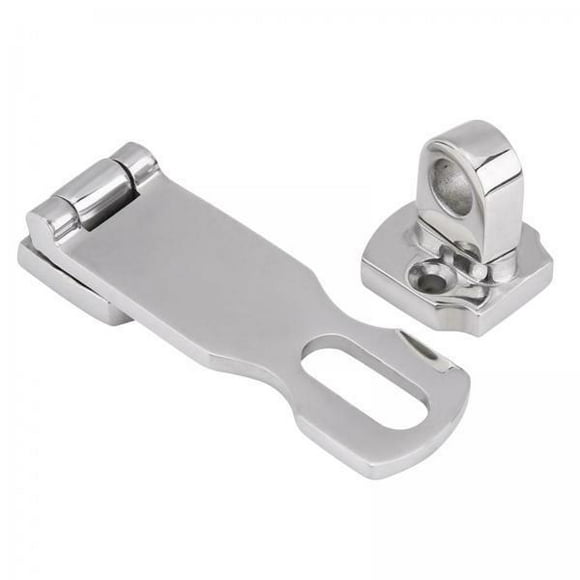 2x Puerta Empotrada de material acero Inoxidable, Plegable, Accesorios para , Superficie de 7,6x2,6 Cm con Acabado de Pulido de Espejo Cola Compartimento de la trampilla de la puerta al ras