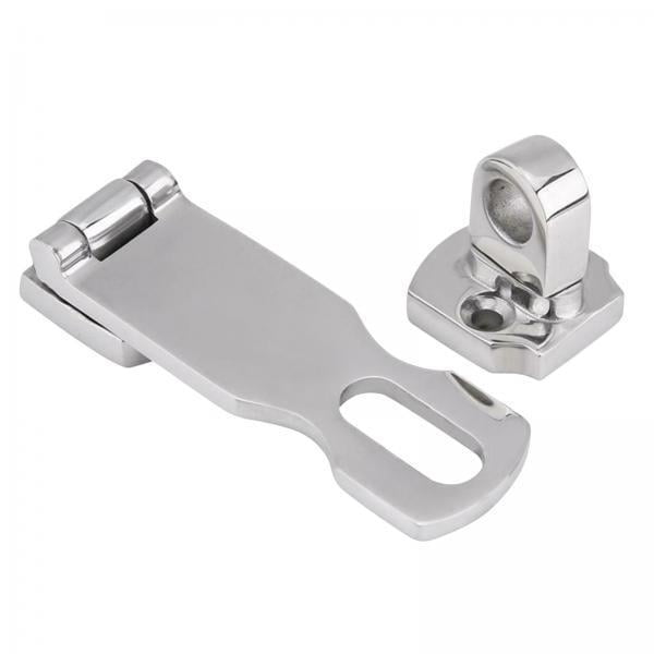 2x Puerta Empotrada de material acero Inoxidable, Plegable, Accesorios para , Superficie de 7,6x2,6 Cm con Acabado de Pulido de Espejo Cola Compartimento de la trampilla de la puerta al ras
