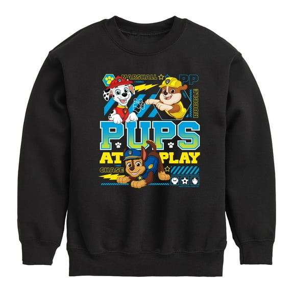 Paw Patrol - Pups At Play - Toddler & Youth Crewneck Fleece Sweatshirt