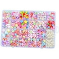 thumbnail image 2 of Kids Jewelry Making Clay Beads Kit - Colorful Letter and Smiley Face Polymer Clay Beads Set, 2 of 4