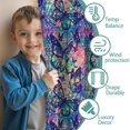 thumbnail image 3 of Blackout Kids Curtains,Green Blue Butterfly Pink Purple Pattern Childrens Insulated Curtains Set Of 2,Bedroom Essentials,Toddler Room Decor 42"x54", 3 of 5
