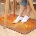 thumbnail image 2 of Foot Warmer Feet Heated Mat, Heated Cushion Temperature Control, Electric Heated Modern Multi-Function Area Rugs for Office, 2 of 5
