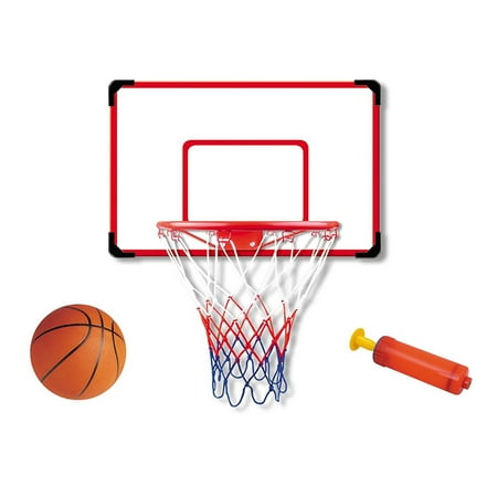 Indoor/Outdoor XL Big Basketball Hoop Set - 27&quot; x 18&quot; Backboard + 15&quot; Rim Sports