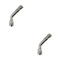 thumbnail image 3 of Riwesomey Válvula doblada de 45, 90 y 135 grados, adaptador de válvula doblada en ángulo de Metal para coche, convertidor extensor de extensión de tubo plata 135 grados 2piezas Riwesomey CBP025755, 3 of 5
