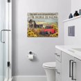 thumbnail image 6 of Country Old Truck Sunflower Wall Art Rustic Red Truck Pictures Wall Decor Farmhouse Barn Painting Canvas Prints Modern Home Artwork Decorations for Bathroom Bedroom Office Framed 16"x12", 6 of 6