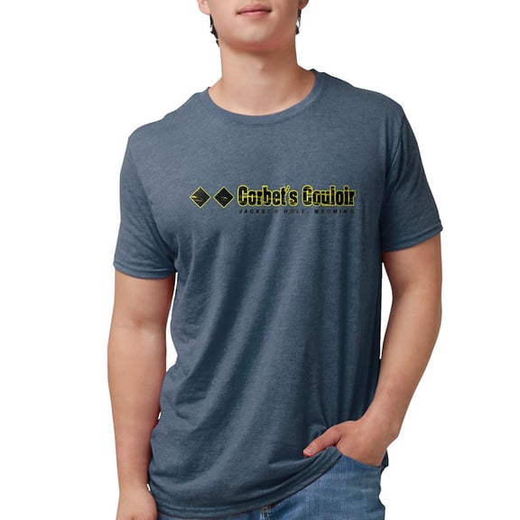 CafePress - Ski Jackson Hole, Corberts Couloir T Shirt - Mens Tri-blend T-Shirt