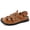Yellow Brown, variant on Hand-Stitched Closed-Toe Men'S Hiking Sandals, Summer Breathable Mesh Outdoor Shoes, Non-Slip Wear-Resistant Water Shoes