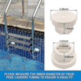 thumbnail image 3 of 2 Pcs Pool Ladder Bumper Protectors Pool Rubber Ladder Foot Covers For Most Swimming Pool Ladder, 3 of 4