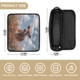 thumbnail image 4 of Hair Tool Organizer Bag with Heat Resistant Mat Removable Travel Storage Case for Hot Air Brushes Curling Irons Brown Cow, 4 of 8