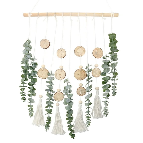 Artificial Eucalyptus Wall Decor - Fake Greenery Wall Hanging Plants Decor for Farmhouse,Boho,Rustic Home Style,16.5 inch