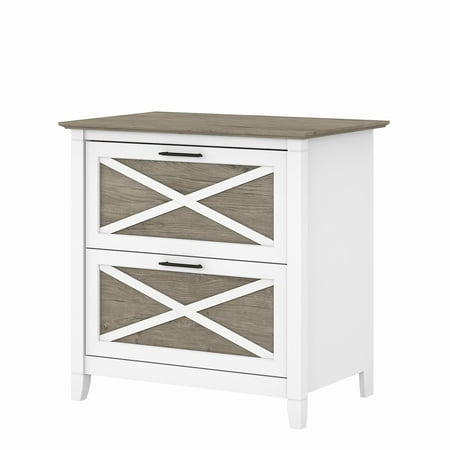 UPC: 0042976131494 | Bush Furniture Key West Lateral File Cabinet  2 Drawer  Pure White & Shiplap Gray