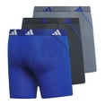 thumbnail image 5 of adidas Men's Sport Performance Mesh Boxer Brief Underwear (3-pack), Onix Grey/Bold Blue/Grey, Medium, 5 of 5