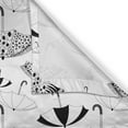 thumbnail image 4 of Ambesonne White Valance Pack of 2, Ornate Umbrellas, 54"X12", Black White, 4 of 5