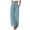 Blue, variant on Lixiuxyad Business Casual Pants Linen High Waisted Wide Leg Palazzo Pants For Women Casual Summer Drawstring Trousers Flowy Beach Pants With Pockets Black