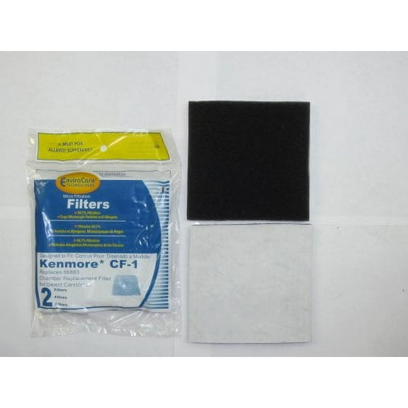 (4) Kenmore Sears Progressive Foam Filter CF1, Progressive & Whispertone, Panasonic Vacuum Cleaners, 86883, 86880, 20-86