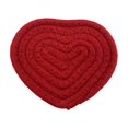 thumbnail image 2 of Posavasos Snmubt Red Love, aislantes del calor, de hilo de algodón, tejidos a mano, para cuencos, antiescaldaduras y aislantes del calor (rojos), 2 of 7