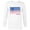 White, variant on Star Wars Millennium Falcon Stars and Stripes American Flag - Long Sleeve T-Shirt for Men - Customized-Athletic Heather