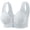 B2_Silver, variant on VISALY Daisy Bras for Older Women Front Closure Wireless Push Up Bras Full Coverage Bralettes Convenient Front Closure Bras Mid Buttons Closure Bra Front Snap Bra Seamless Bra Beige 36