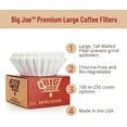 AcserGery ® Large Coffee Filters (500 Count) Tall Walled Commercial